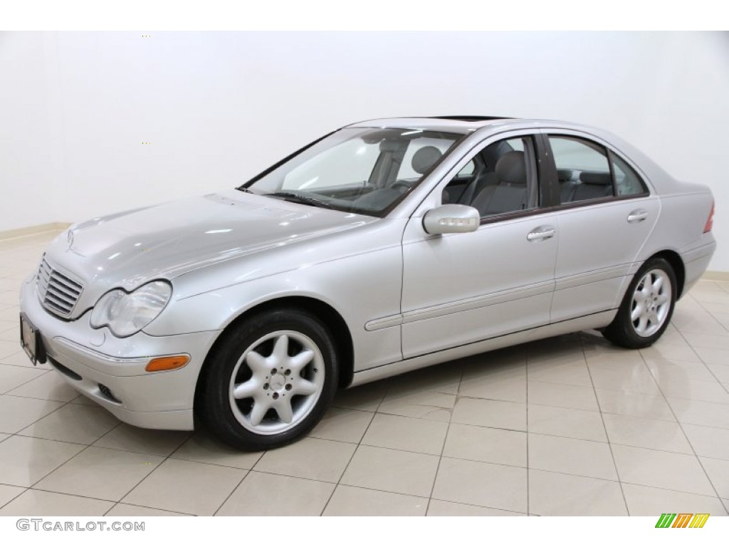 Brilliant Silver Metallic 2002 Mercedes-Benz C 240 Sedan Exterior Photo #105424697