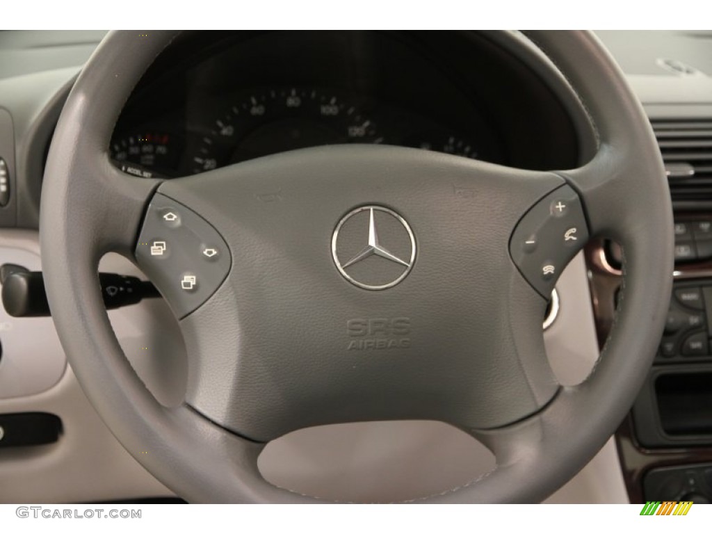 2002 C 240 Sedan - Brilliant Silver Metallic / Ash photo #11