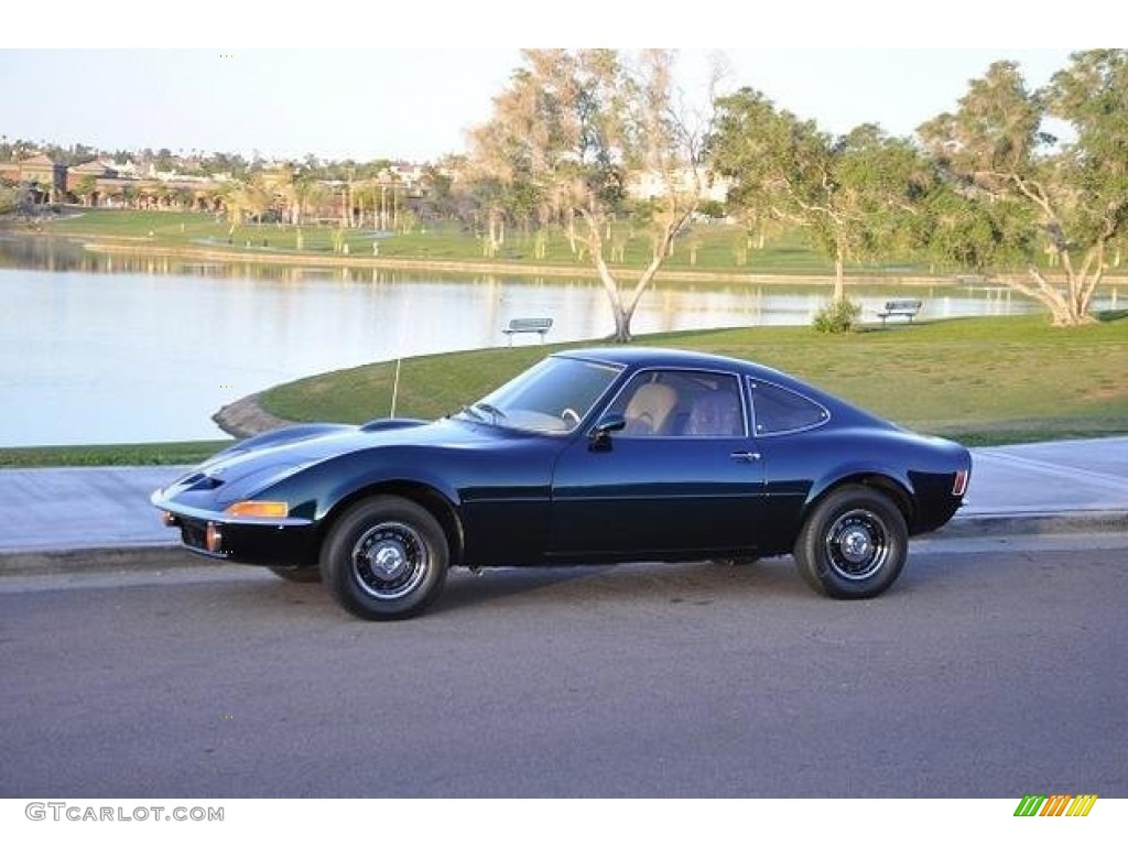 Green Metallic 1971 Opel GT Standard GT Model Exterior Photo #105424880
