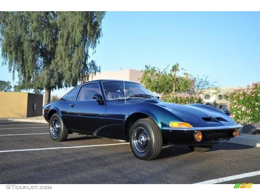 Green Metallic 1971 Opel GT Standard GT Model Exterior Photo #105424931