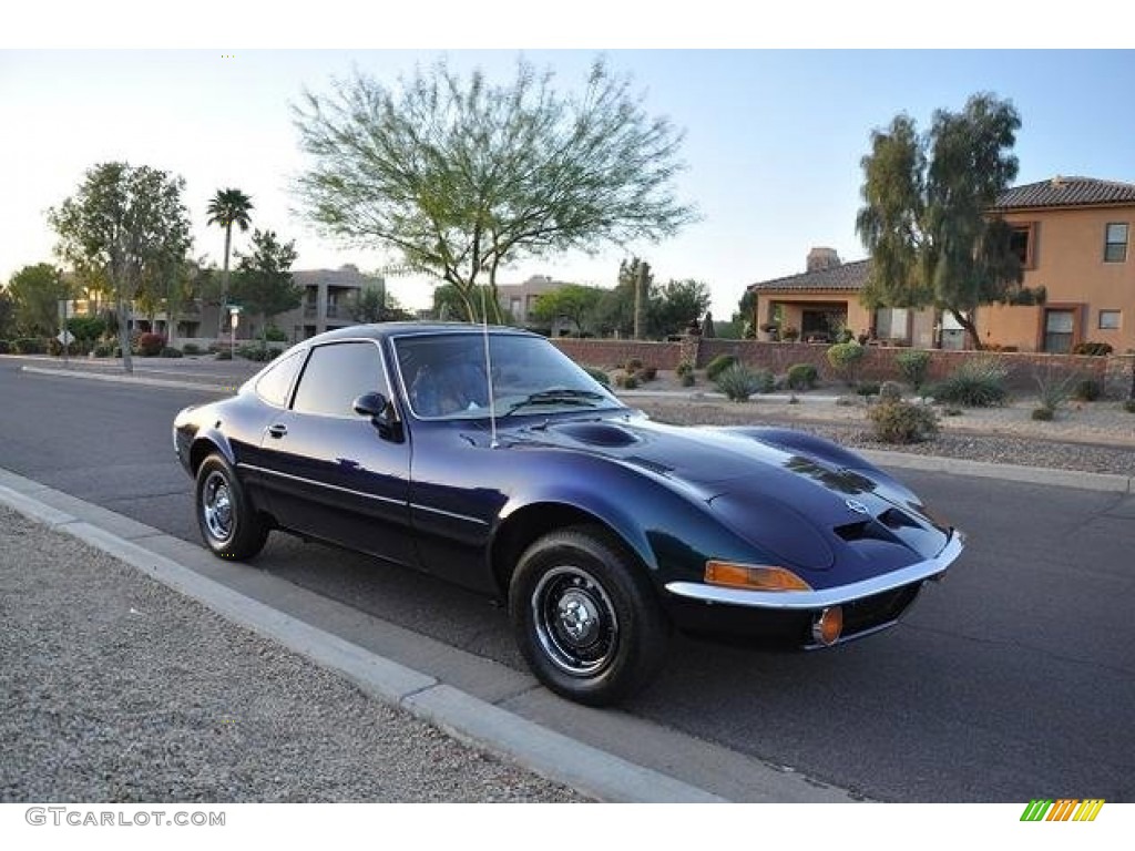 Green Metallic 1971 Opel GT Standard GT Model Exterior Photo #105425033