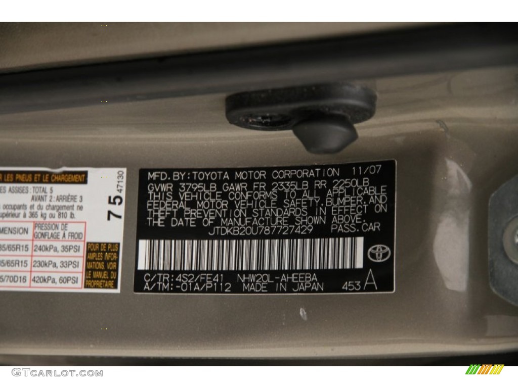 2008 Prius Hybrid - Driftwood Pearl / Bisque photo #20