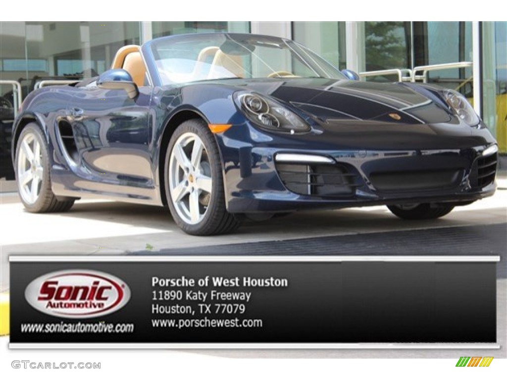 2015 Boxster  - Dark Blue Metallic / Luxor Beige photo #1