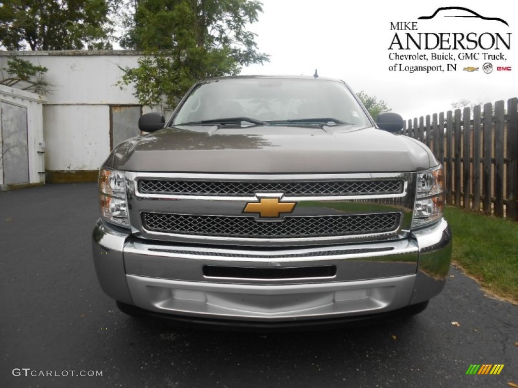 2013 Silverado 1500 LT Extended Cab - Graystone Metallic / Ebony photo #4