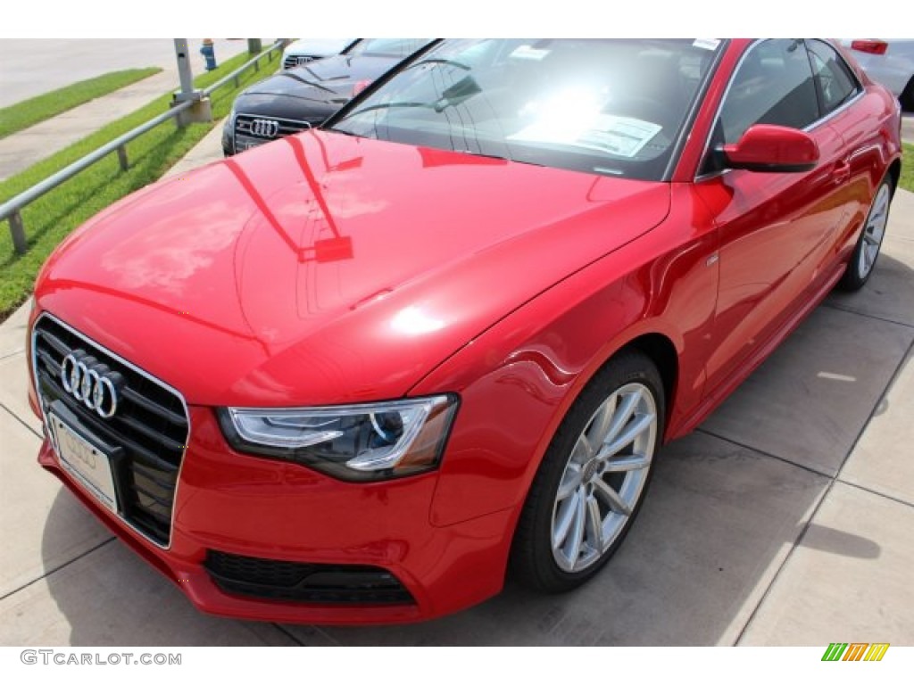 Brilliant Red 2015 Audi A5 Premium Plus quattro Coupe Exterior Photo #105434756