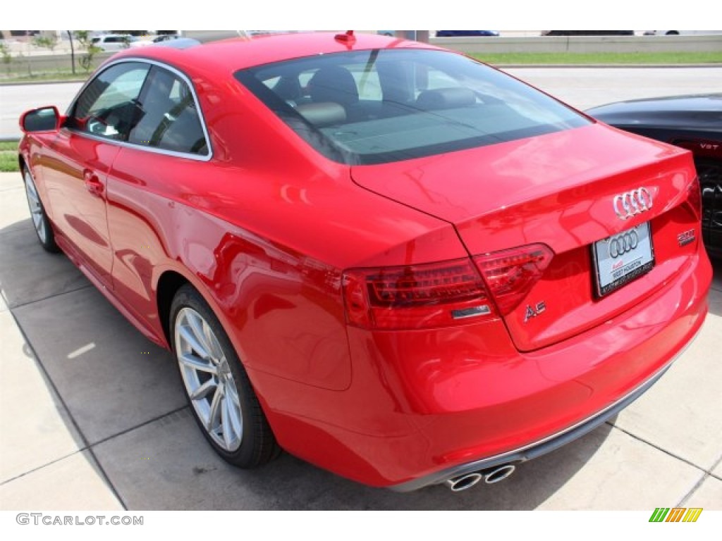 2015 A5 Premium Plus quattro Coupe - Brilliant Red / Chestnut Brown photo #6