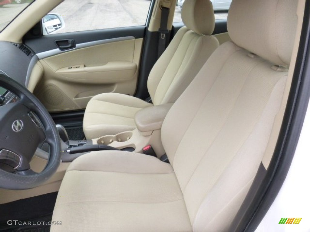 2010 Sonata GLS - Pearl White / Camel photo #2