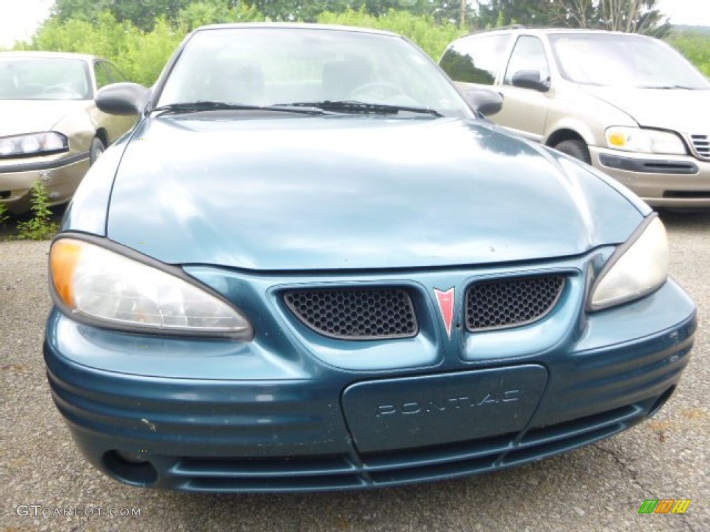 2002 Grand Am SE Sedan - Dark Tropic Teal Metallic / Dark Pewter photo #7