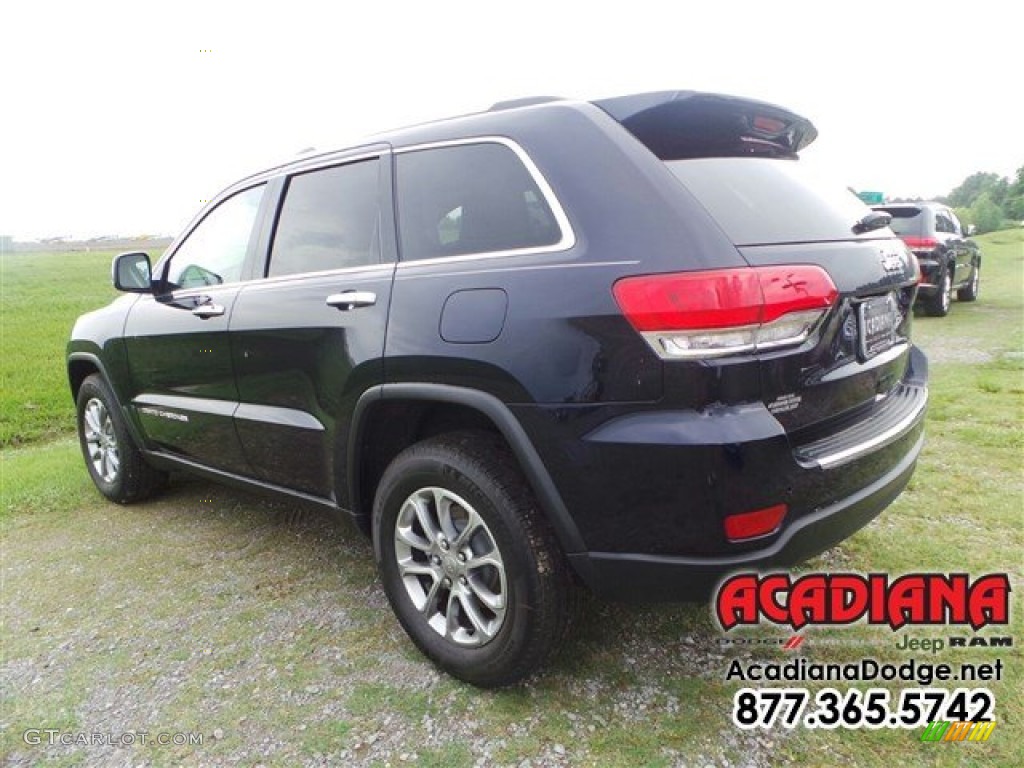 2015 Grand Cherokee Limited - True Blue Pearl / Black/Light Frost Beige photo #2