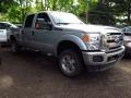2015 Ingot Silver Ford F250 Super Duty XLT Crew Cab 4x4  photo #1