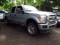 2015 Ingot Silver Ford F250 Super Duty XLT Crew Cab 4x4  photo #1