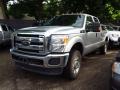 2015 Ingot Silver Ford F250 Super Duty XLT Crew Cab 4x4  photo #3