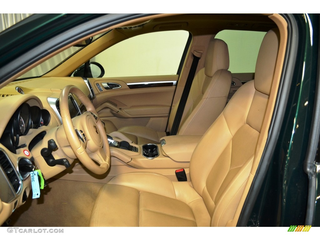 2012 Cayenne S Hybrid - Jet Green Metallic / Luxor Beige photo #13