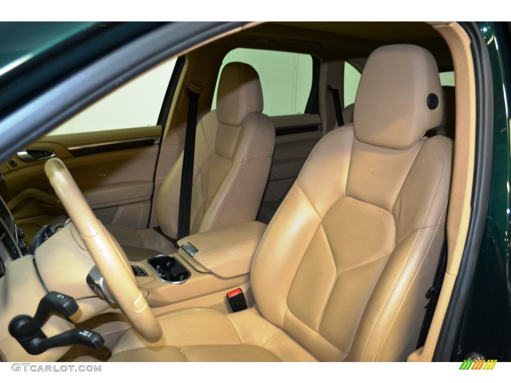 2012 Cayenne S Hybrid - Jet Green Metallic / Luxor Beige photo #14