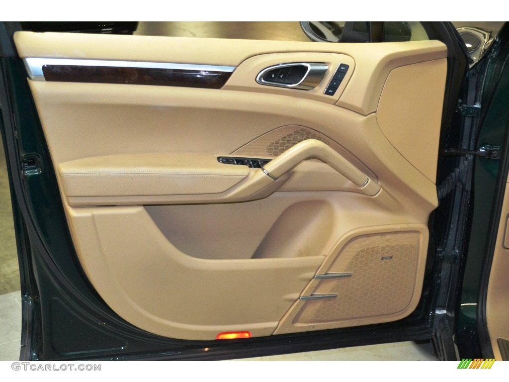 2012 Cayenne S Hybrid - Jet Green Metallic / Luxor Beige photo #18