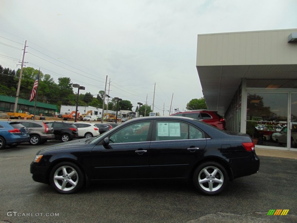 2006 Sonata LX V6 - Deepwater Blue / Gray photo #6