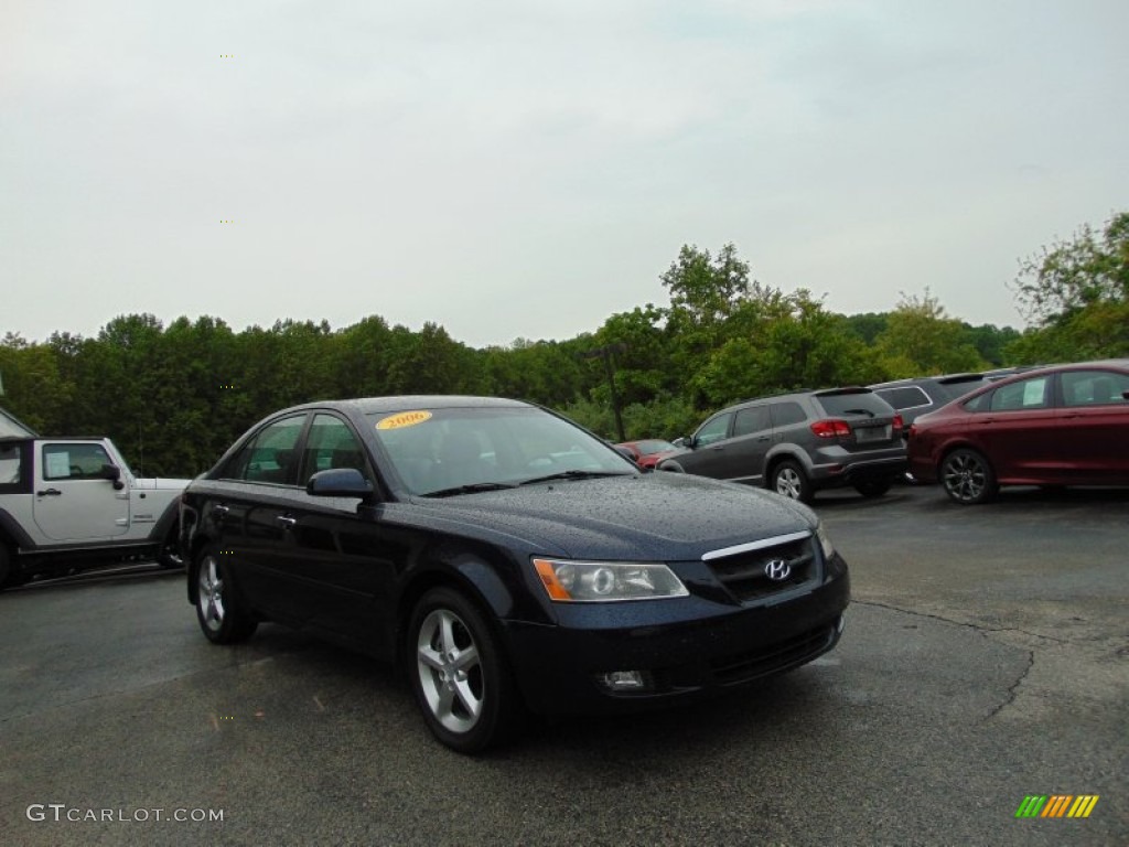 2006 Sonata LX V6 - Deepwater Blue / Gray photo #9