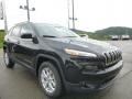 2015 Brilliant Black Crystal Pearl Jeep Cherokee Latitude 4x4  photo #8