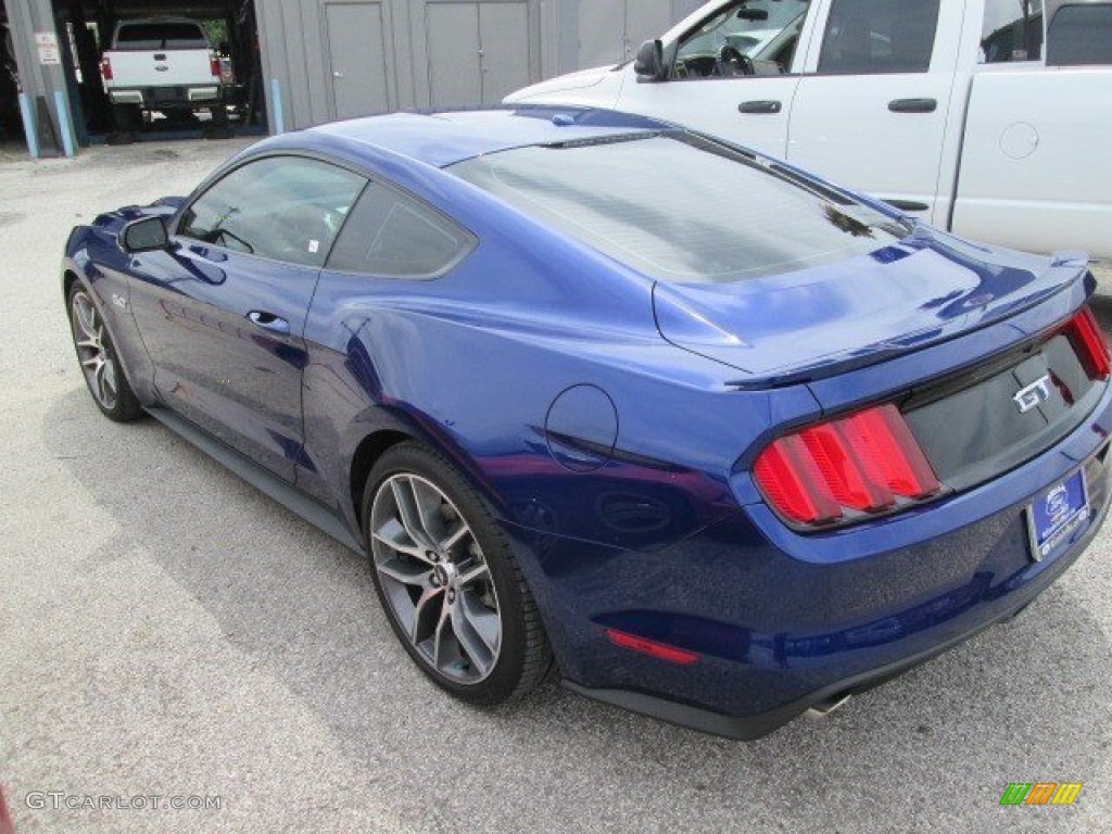 2015 Mustang GT Coupe - Deep Impact Blue Metallic / Ebony photo #6