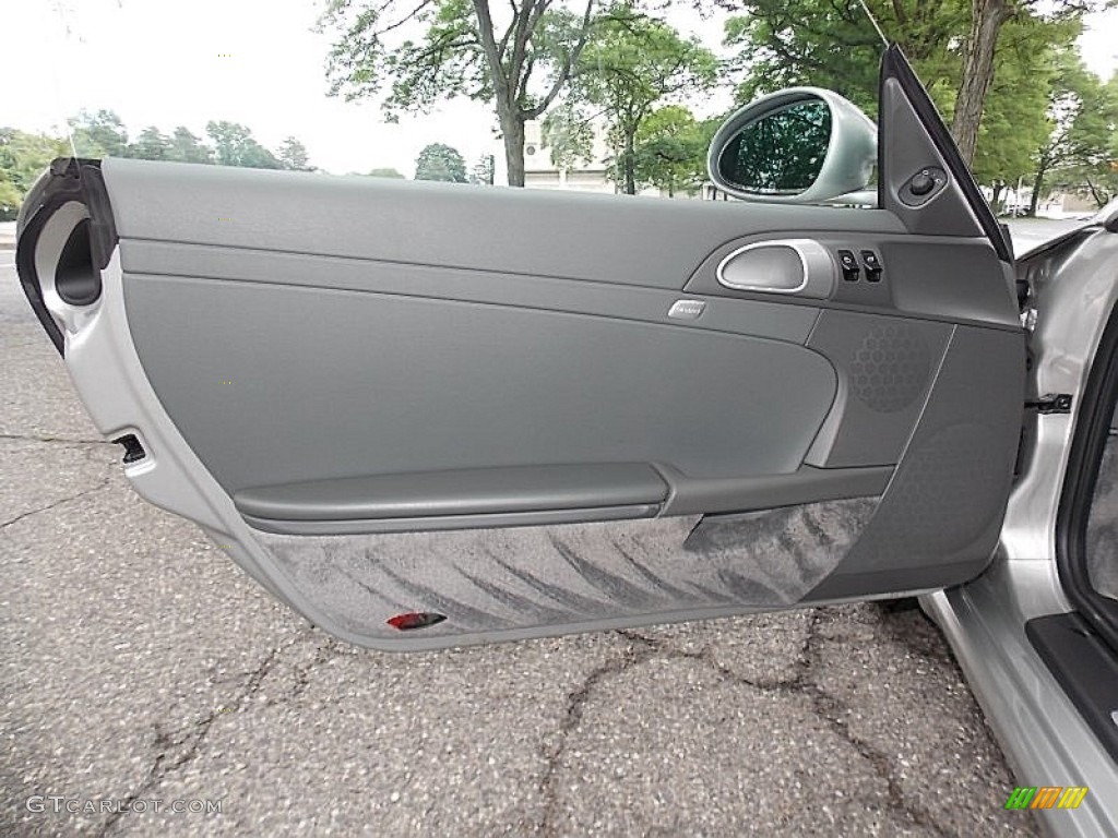 2010 Porsche Boxster Standard Boxster Model Stone Grey Door Panel Photo #105448364
