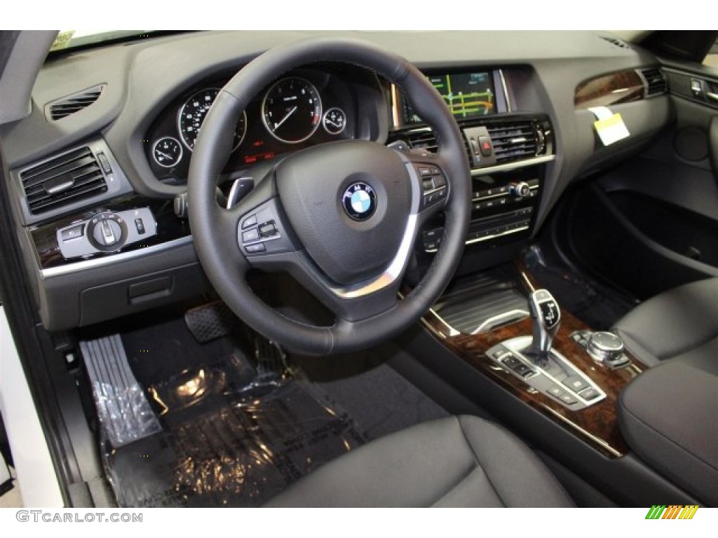 Black Interior 2016 BMW X4 xDrive28i Photo #105448961