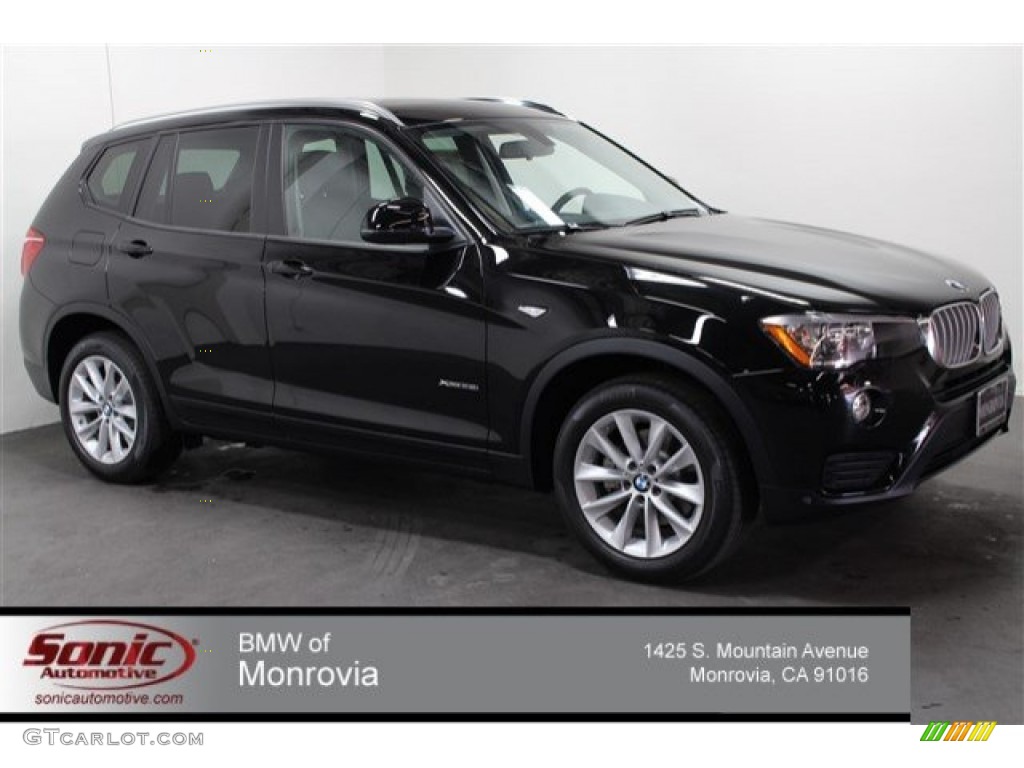 2016 X3 xDrive28i - Jet Black / Black photo #1