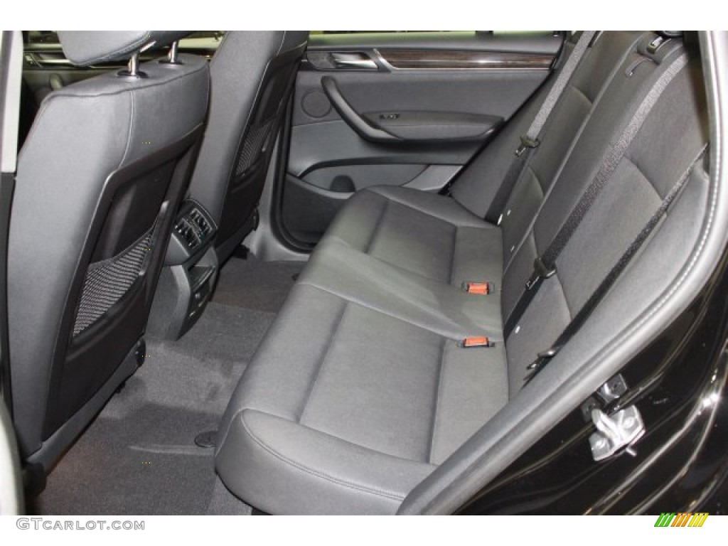 Black Interior 2016 BMW X3 xDrive28i Photo #105449060