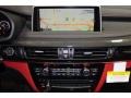 2015 BMW X6 M Mugello Red Interior Navigation Photo