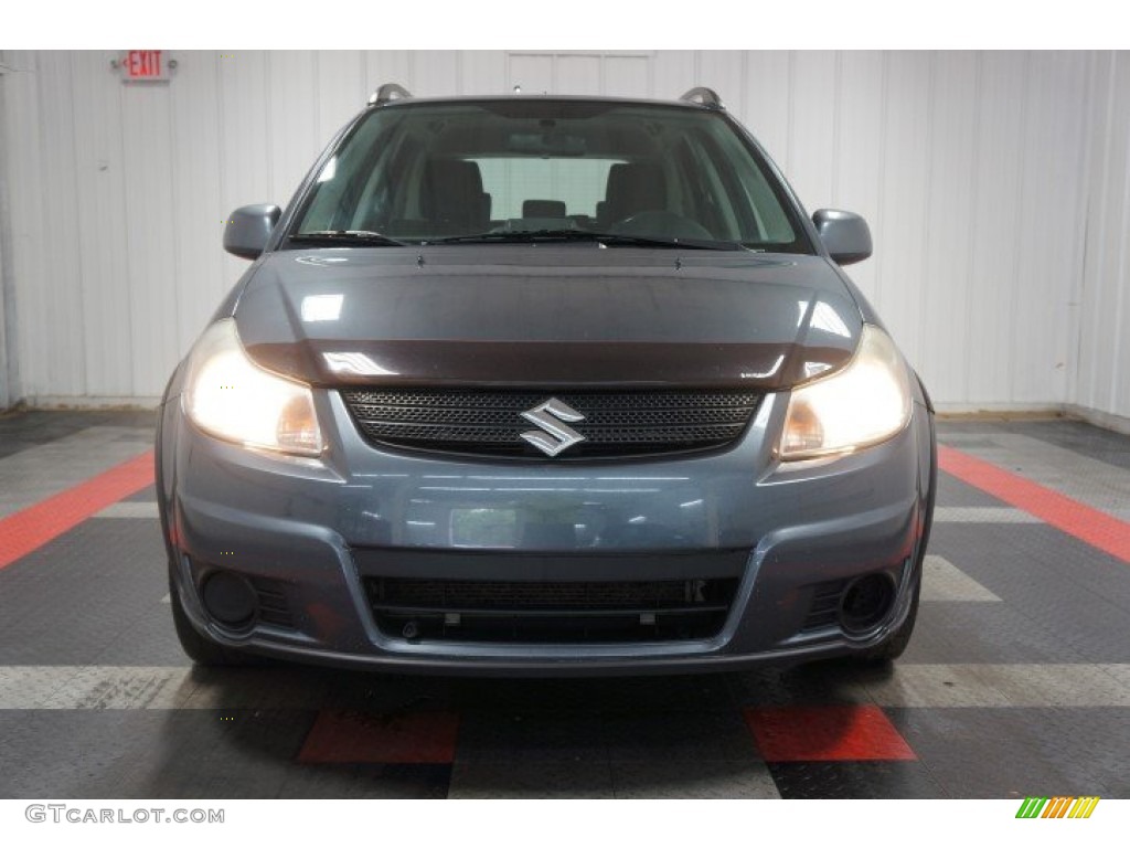 2009 SX4 Crossover Technology AWD - Azure Gray Metallic / Black photo #3