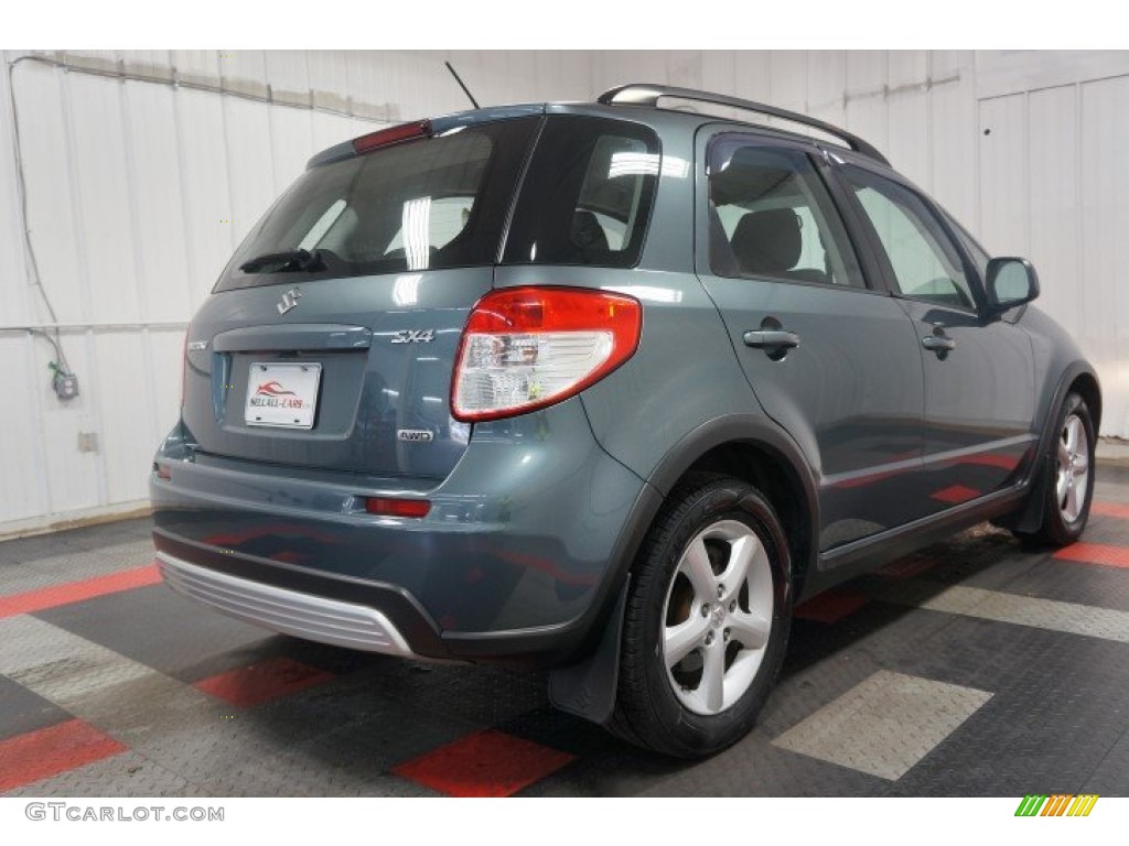 2009 SX4 Crossover Technology AWD - Azure Gray Metallic / Black photo #7