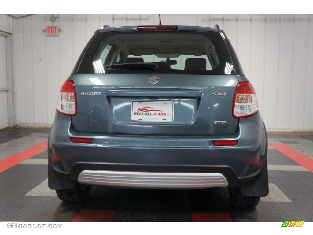 2009 SX4 Crossover Technology AWD - Azure Gray Metallic / Black photo #8