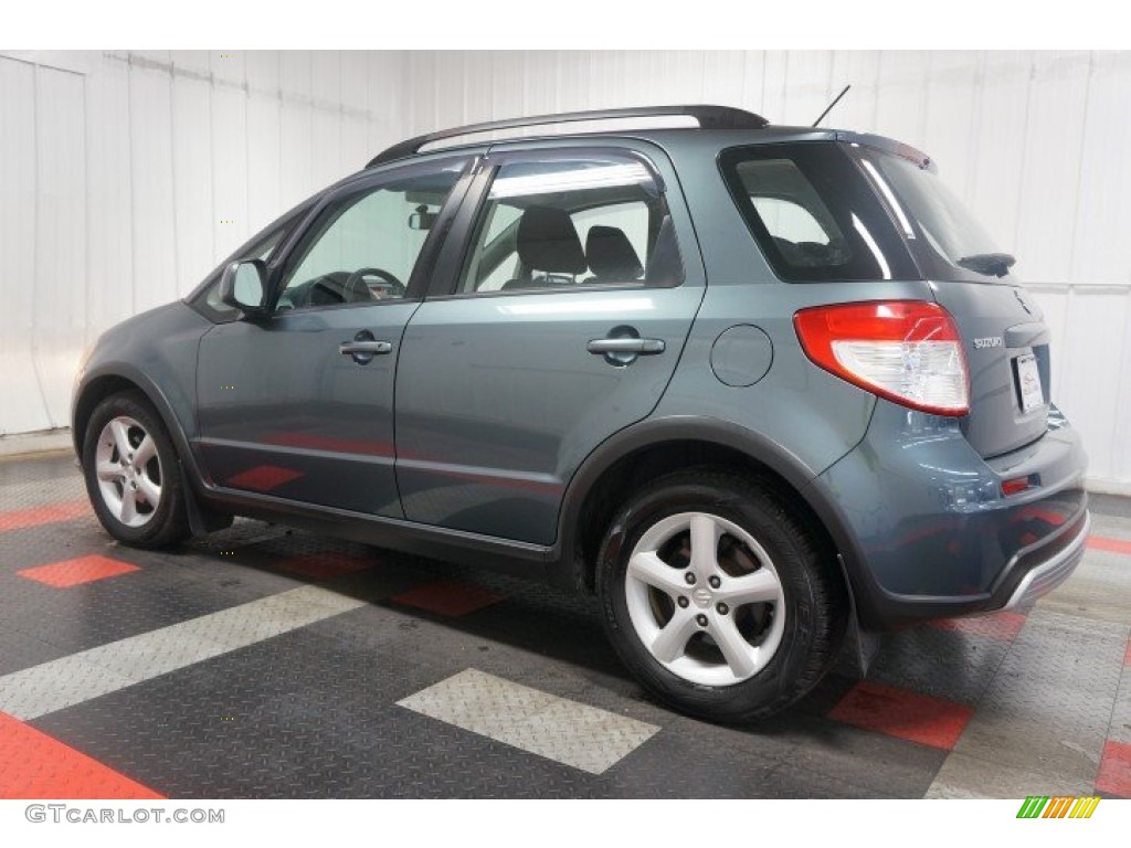 2009 SX4 Crossover Technology AWD - Azure Gray Metallic / Black photo #10