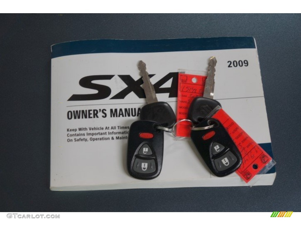 2009 SX4 Crossover Technology AWD - Azure Gray Metallic / Black photo #29