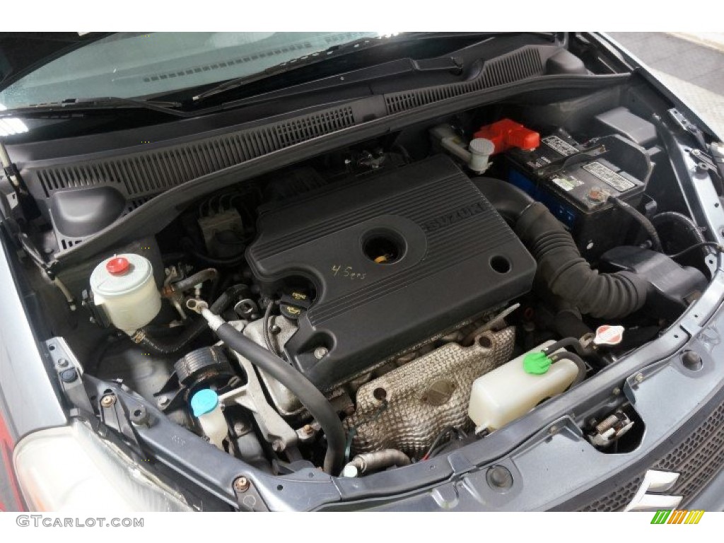 2009 SX4 Crossover Technology AWD - Azure Gray Metallic / Black photo #32