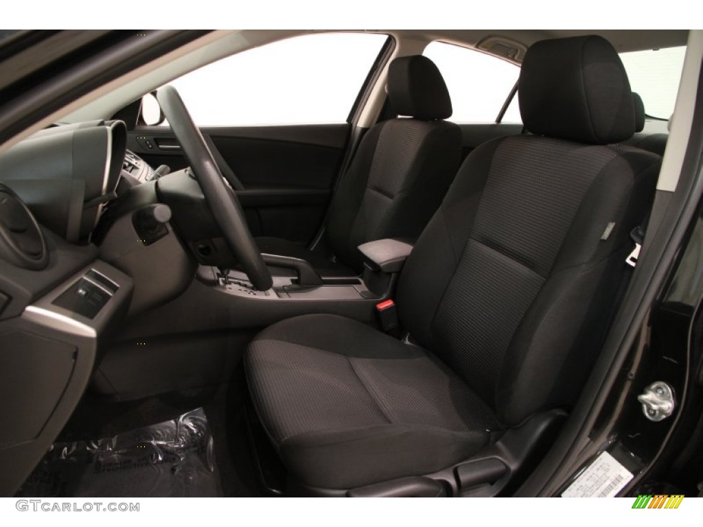 Black Interior 2013 Mazda MAZDA3 i Sport 4 Door Photo #105451682
