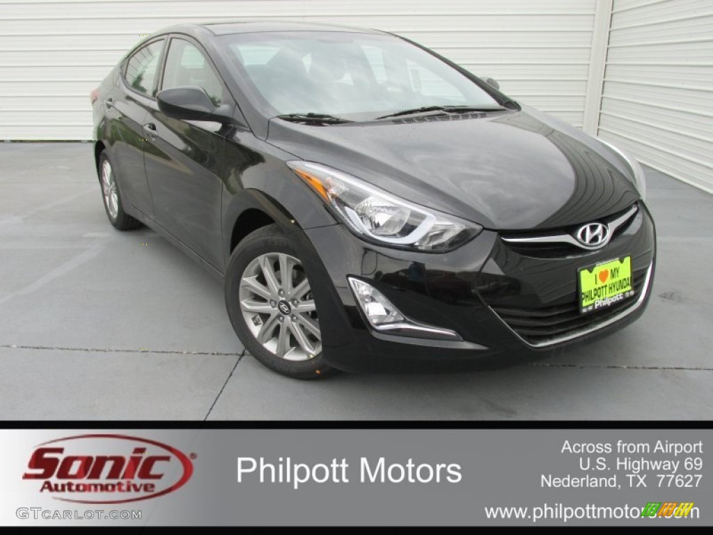 2016 Elantra SE - Phantom Black / Gray photo #1