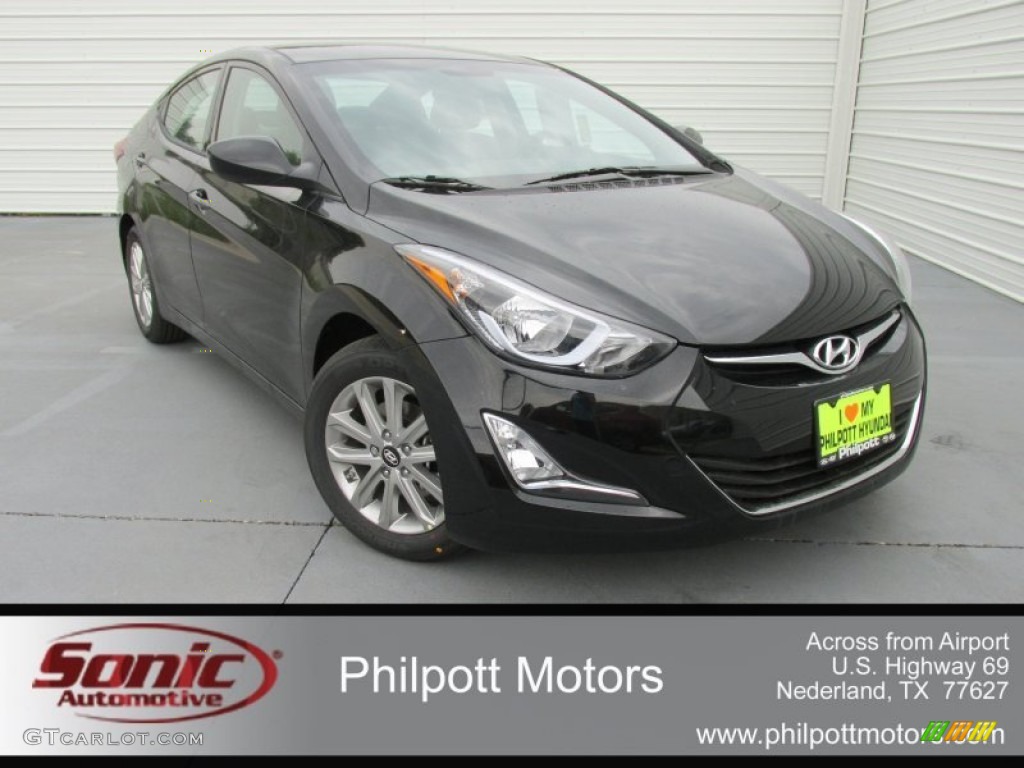 2016 Elantra SE - Phantom Black / Gray photo #2