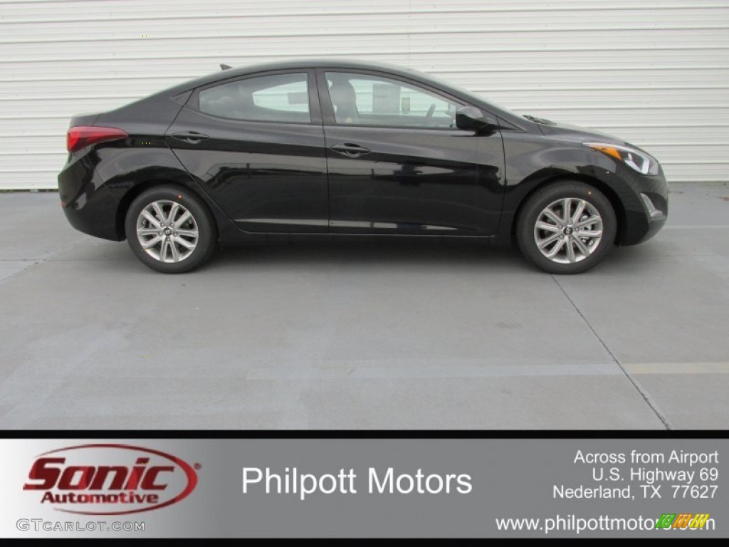 2016 Elantra SE - Phantom Black / Gray photo #3