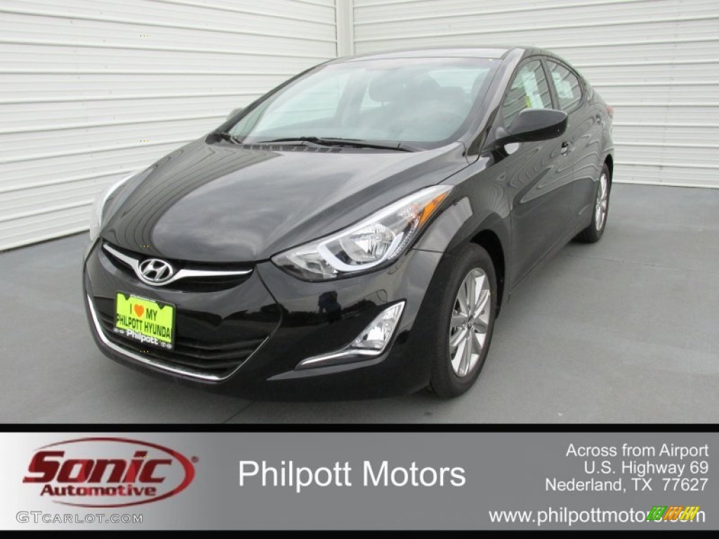 2016 Elantra SE - Phantom Black / Gray photo #7