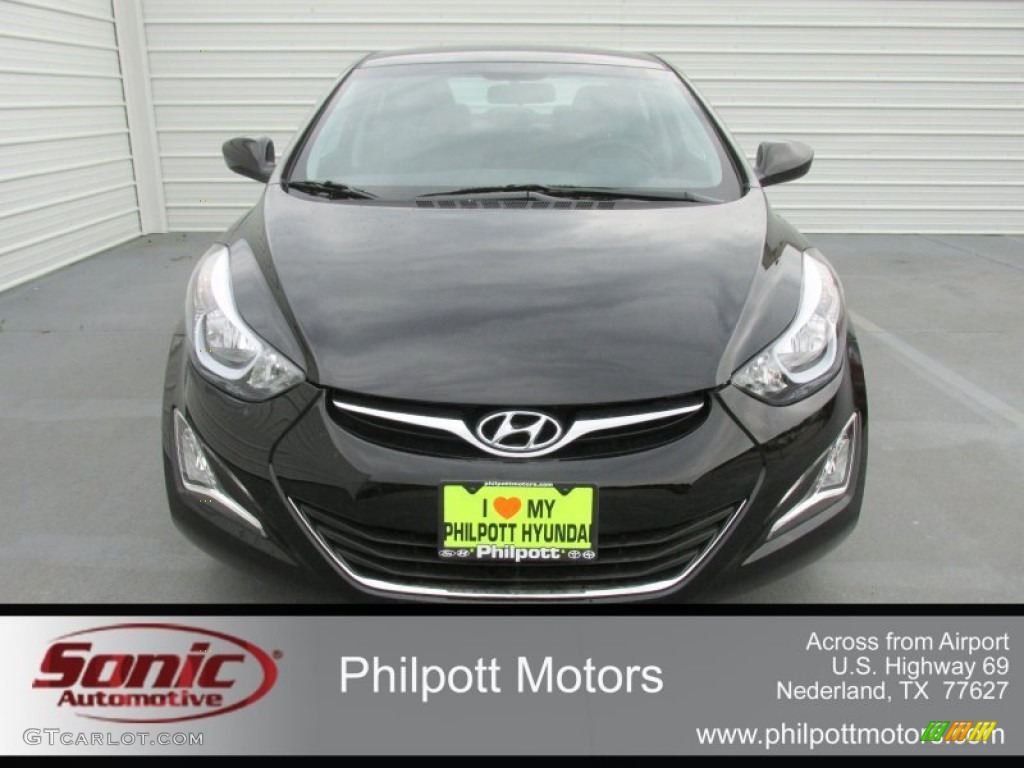 2016 Elantra SE - Phantom Black / Gray photo #8