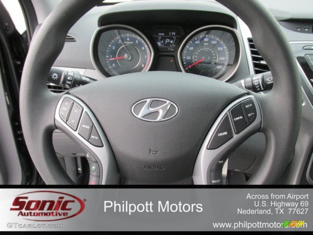 2016 Elantra SE - Phantom Black / Gray photo #27