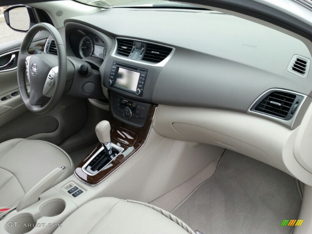 2014 Sentra SL - Aspen White / Charcoal photo #6