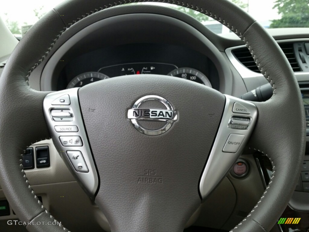 2014 Sentra SL - Aspen White / Charcoal photo #14