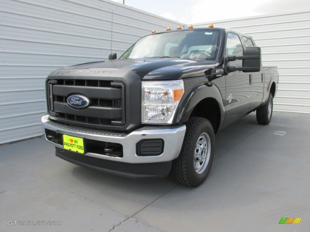 2016 F250 Super Duty XL Crew Cab 4x4 - Shadow Black / Steel photo #7