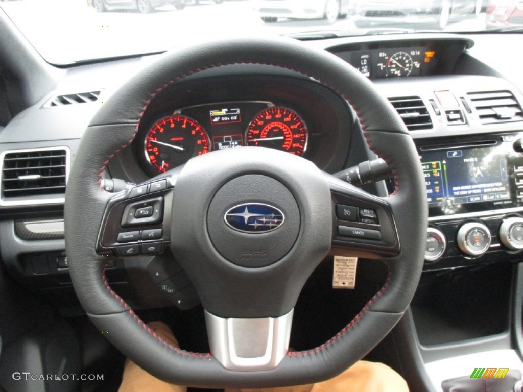 2016 Subaru WRX Premium Carbon Black Steering Wheel Photo #105457160