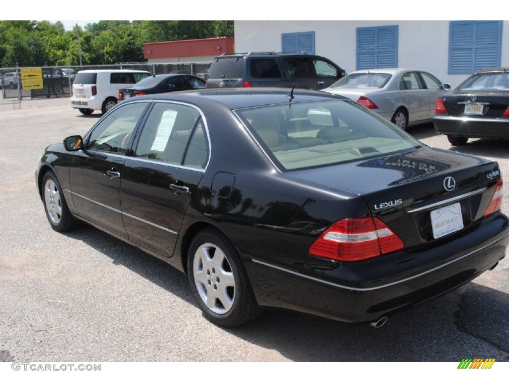2004 LS 430 - Black Onyx / Cashmere photo #3