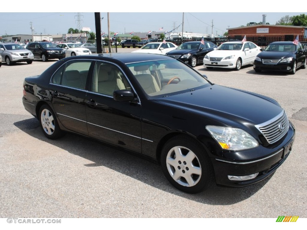 2004 LS 430 - Black Onyx / Cashmere photo #7