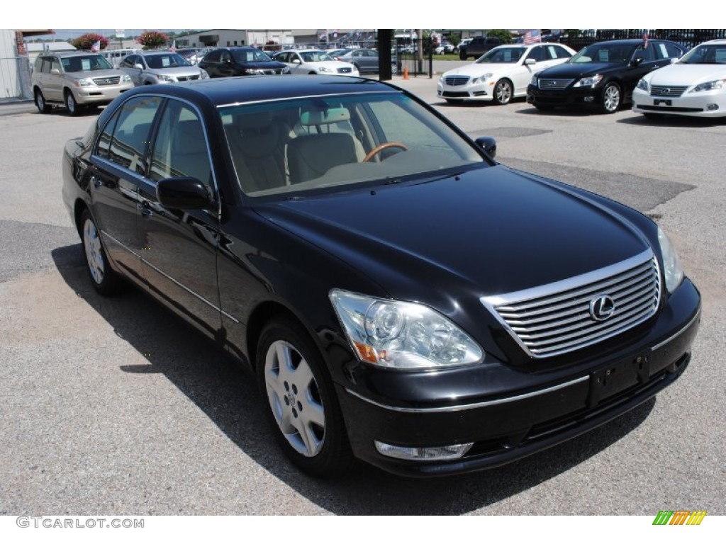 2004 LS 430 - Black Onyx / Cashmere photo #8