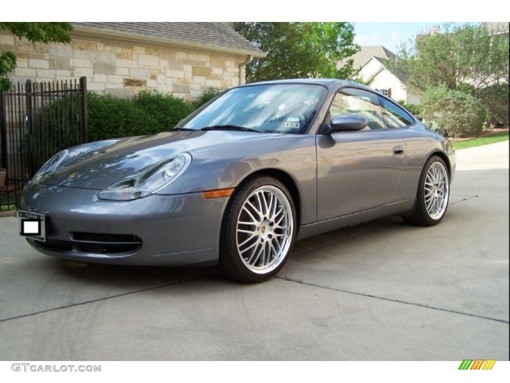 2001 911 Carrera Coupe - Seal Grey Metallic / Graphite Grey photo #1