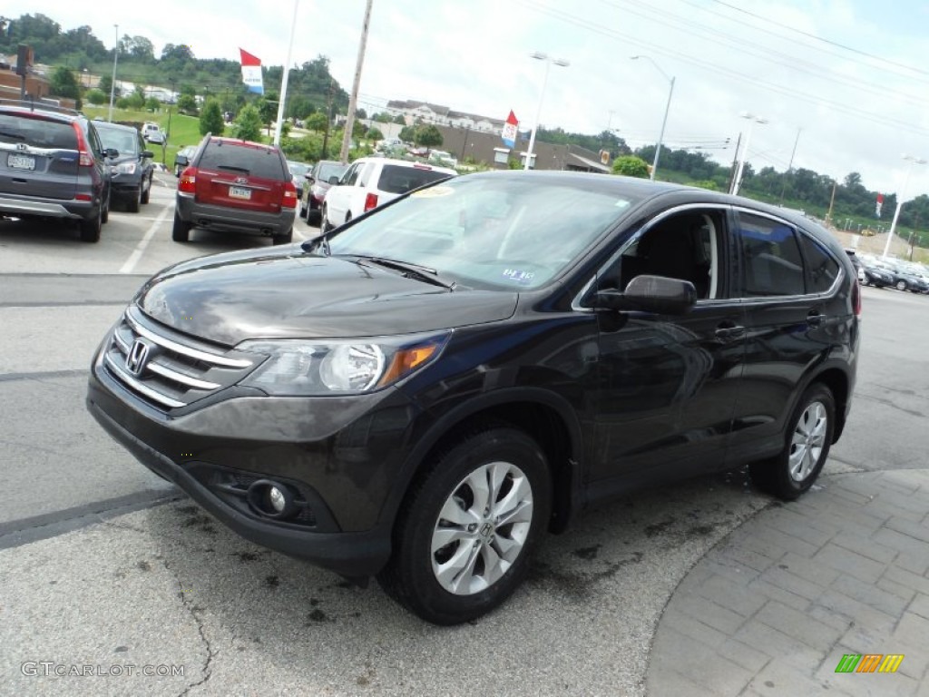 Kona Coffee Metallic 2014 Honda CR-V EX AWD Exterior Photo #105459033